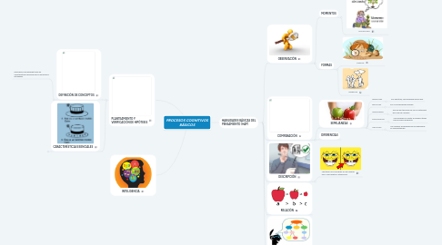 Mind Map: PROCESOS COGNITIVOS BÁSICOS