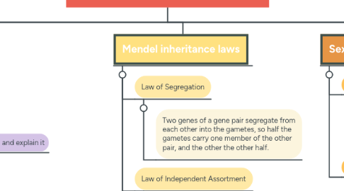 Mind Map: SEX LINKED INHERITANCE