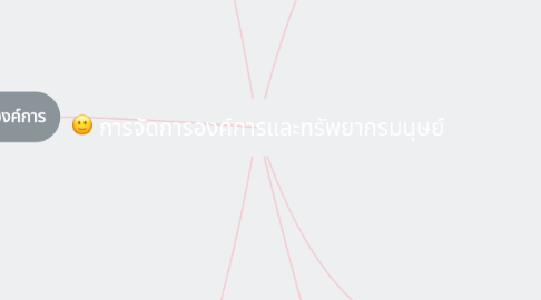 Mind Map: การจัดการองค์การและทรัพยากรมนุษย์