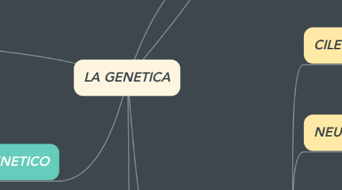 Mind Map: LA GENETICA