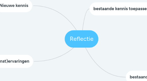 Mind Map: Reflectie