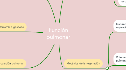 Mind Map: Función pulmonar