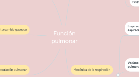 Mind Map: Función pulmonar