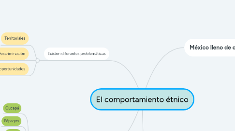 Mind Map: El comportamiento étnico