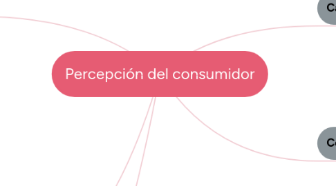 Mind Map: Percepción del consumidor