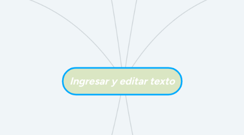 Mind Map: Ingresar y editar texto