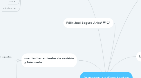 Mind Map: Ingresar y editar textos