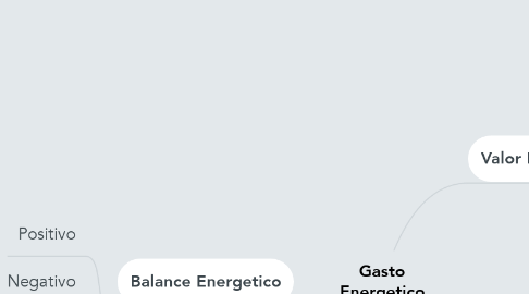 Mind Map: Gasto Energetico