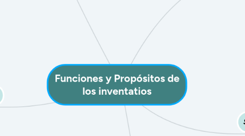 Mind Map: Funciones y Propósitos de los inventatios