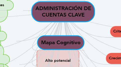 Mind Map: ADMINISTRACIÓN DE CUENTAS CLAVE