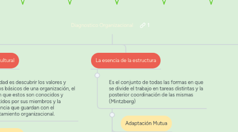 Mind Map: Diagnostico Organizacional