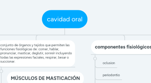 Mind Map: cavidad oral