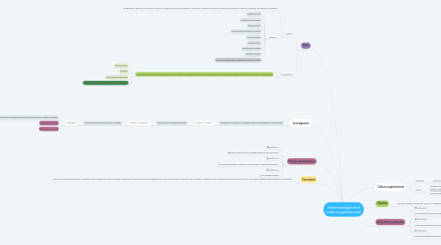 Mind Map: Fenomenología de la cultura organizacional