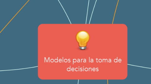 Mind Map: Modelos para la toma de decisiones