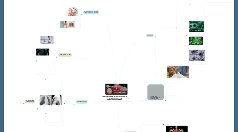 Mind Map: NEUMONIA ADQUIRIDA EN LA COMUNIDAD