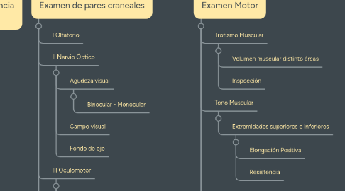 Mind Map: Examen Neurológico