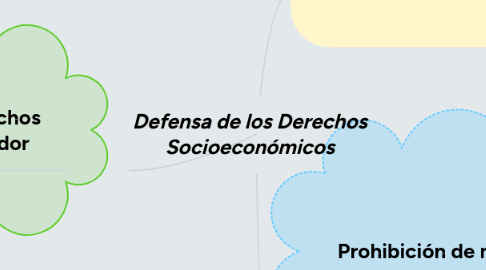 Mind Map: Defensa de los Derechos Socioeconómicos