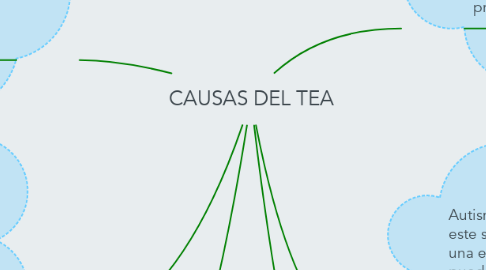 Mind Map: CAUSAS DEL TEA