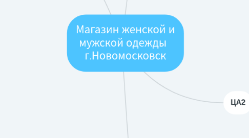 Mind Map: Магазин женской и мужской одежды г.Новомосковск