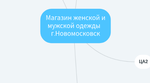 Mind Map: Магазин женской и мужской одежды   г.Новомосковск