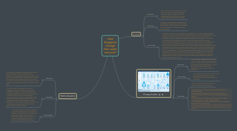 Mind Map: How Singapore manage their water resource?