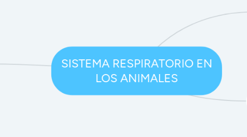 Mind Map: SISTEMA RESPIRATORIO EN LOS ANIMALES