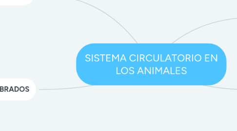 Mind Map: SISTEMA CIRCULATORIO EN LOS ANIMALES