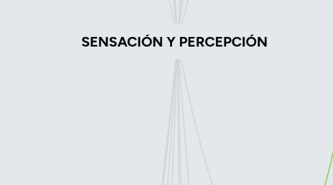 Mind Map: SENSACIÓN Y PERCEPCIÓN