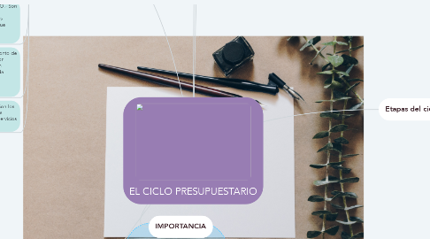 Mind Map: EL CICLO PRESUPUESTARIO