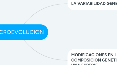 Mind Map: MICROEVOLUCION