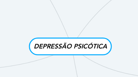 Mind Map: DEPRESSÃO PSICÓTICA