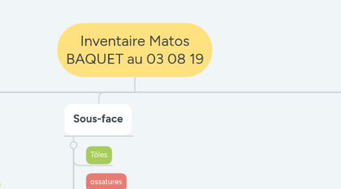 Mind Map: Inventaire Matos BAQUET au 03 08 19