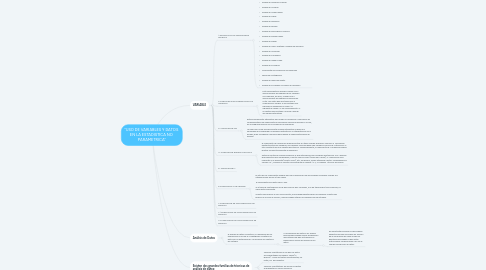 Mind Map: "USO DE VARIABLES Y DATOS  EN LA ESTADISTICA NO  PARAMETRICA"