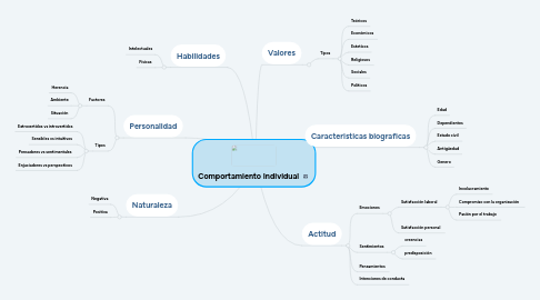 Mind Map: Comportamiento Individual