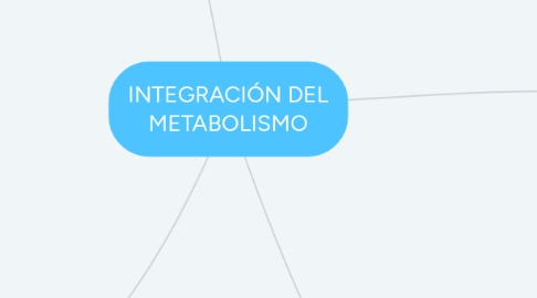 Mind Map: INTEGRACIÓN DEL METABOLISMO