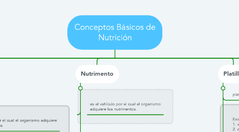 Mind Map: Conceptos Básicos de Nutrición