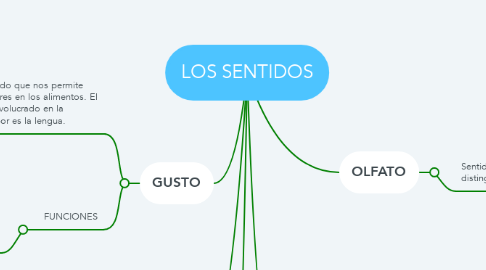 Mind Map: LOS SENTIDOS