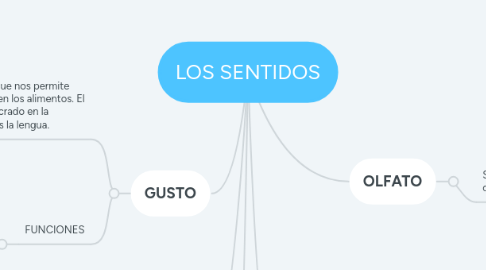 Mind Map: LOS SENTIDOS