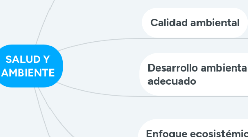 Mind Map: SALUD Y AMBIENTE