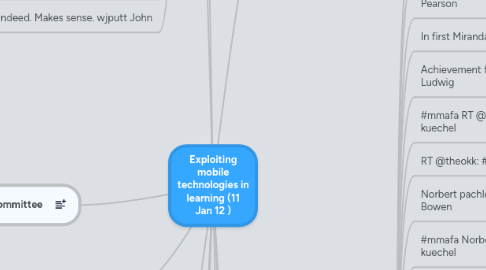 Mind Map: Exploiting mobile technologies in learning (11 Jan 12 )