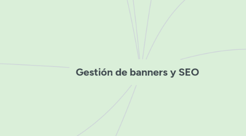 Mind Map: Gestión de banners y SEO