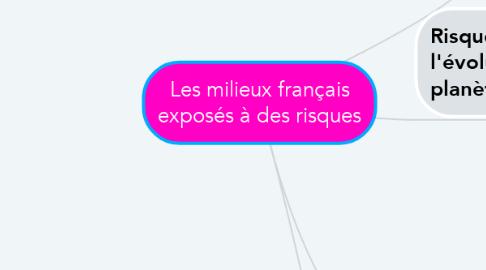 Mind Map: Les milieux français exposés à des risques