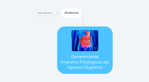 Mind Map: Generalidades Anatomo-Fisiologicas del Aparato Digestivo