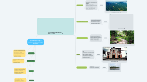 Mind Map: Procedimiento para la declaratoria de Área Natural Protegida