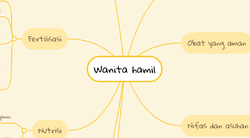 Mind Map: Wanita hamil