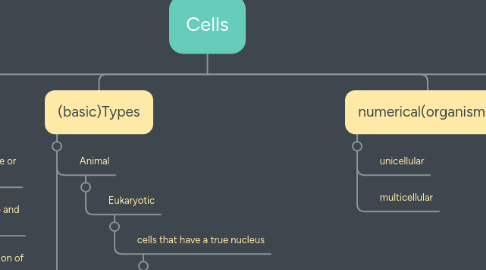 Mind Map: Cells