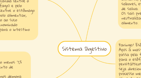 Mind Map: Sistema Digestivo