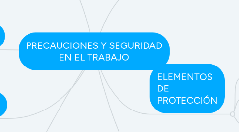 Mind Map: PRECAUCIONES Y SEGURIDAD EN EL TRABAJO