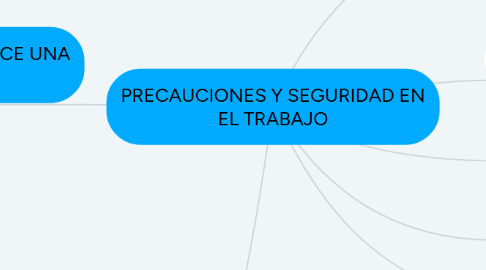 Mind Map: PRECAUCIONES Y SEGURIDAD EN EL TRABAJO