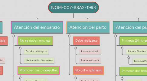 Mind Map: NOM-007-SSA2-1993